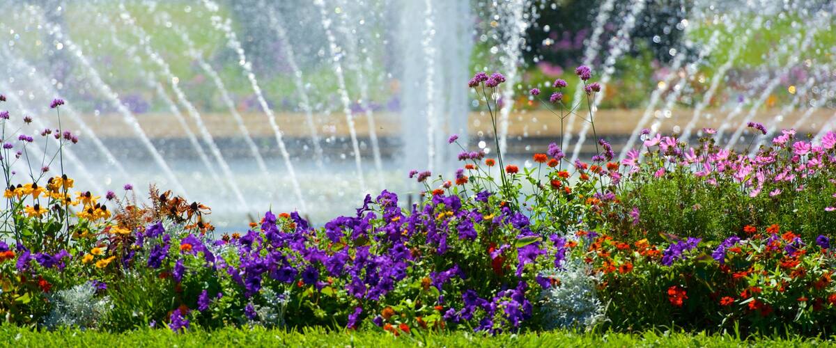 Parc Borély mettant en vedette fleurs, fontaine et parc