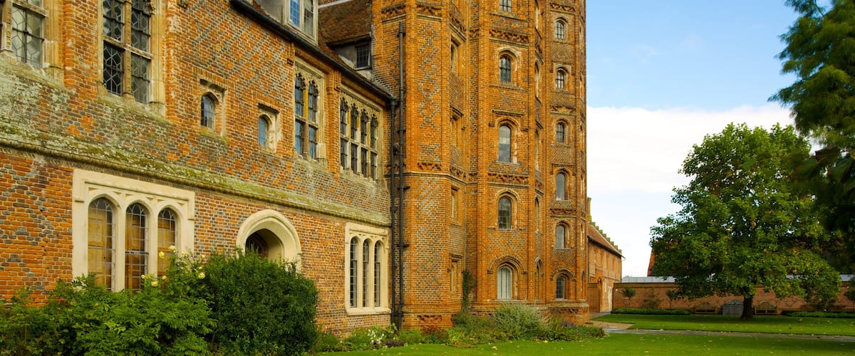 Layer Marney Tower showing heritage architecture