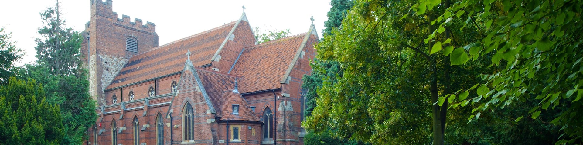 Colchester featuring heritage architecture, a castle and a cemetery