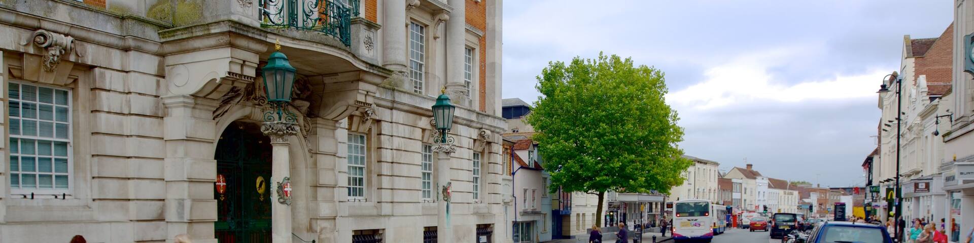Colchester showing heritage architecture