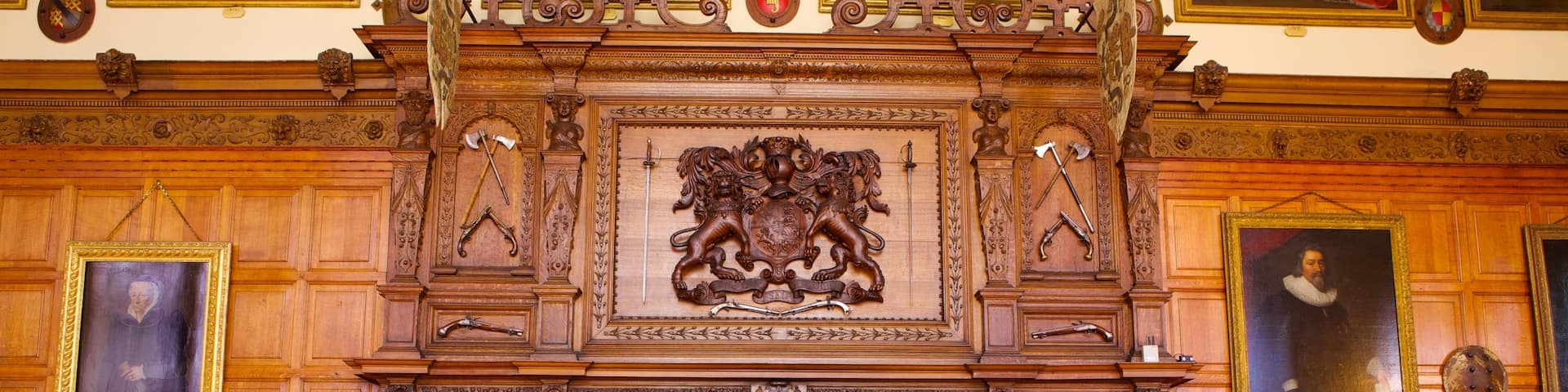 Audley End House featuring heritage elements, heritage architecture and interior views