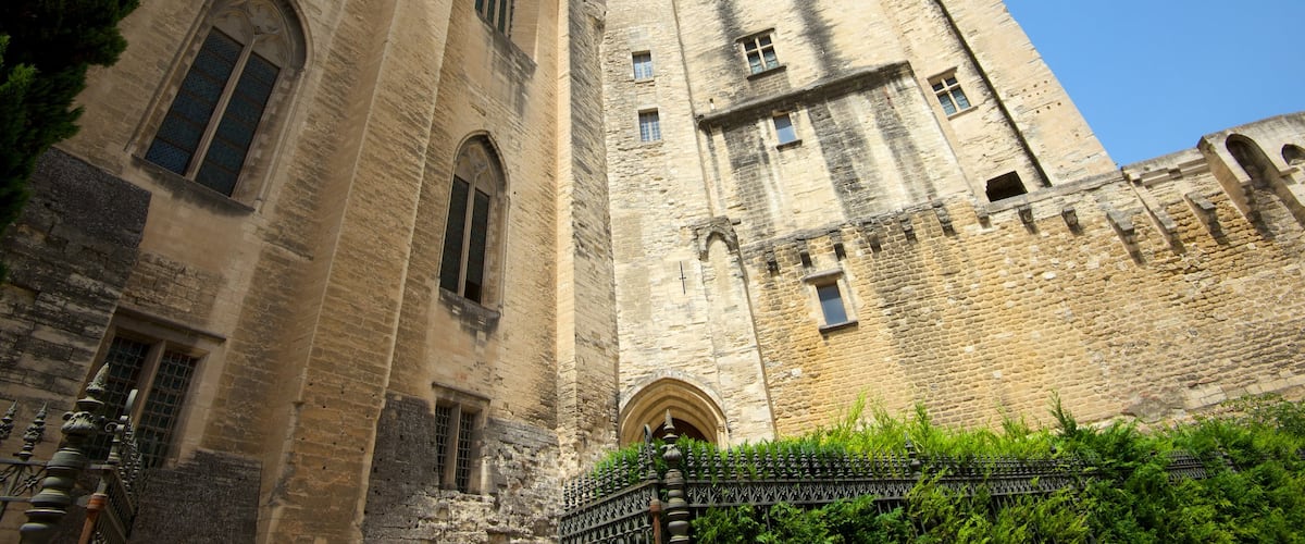 Palais des Papes which includes heritage elements and heritage architecture