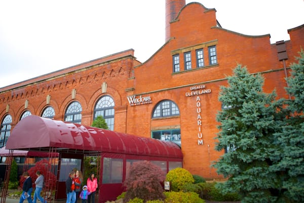 Greater Cleveland Aquarium das einen historische Architektur und Meeresbewohner