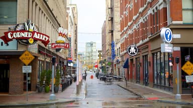 Cleveland showing signage and shopping