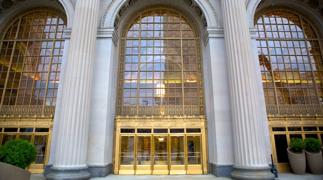 Terminal Tower featuring heritage architecture and railway items