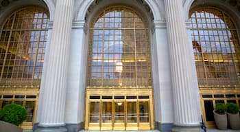 Terminal Tower featuring railway items and heritage architecture