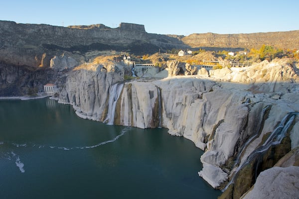 Twin Falls featuring a gorge or canyon and a river or creek