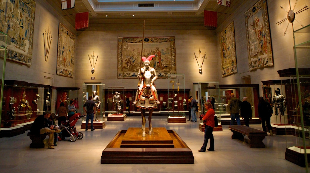 Cleveland Museum of Art som visar konst och interiörer