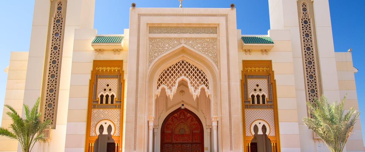 Sharjah mostrando una mezquita y elementos religiosos