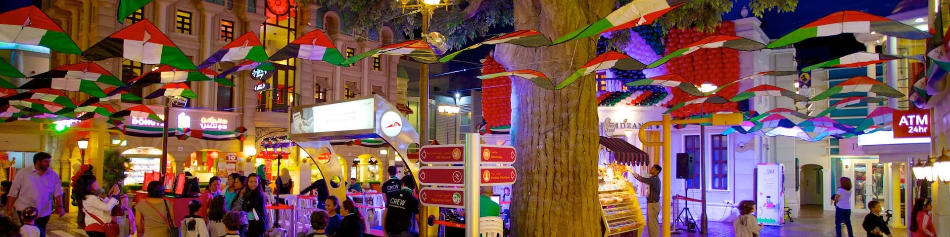 Dubai Mall featuring nightlife, a city and night scenes