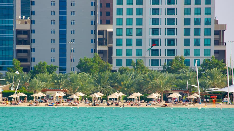 The Corniche featuring general coastal views and a sandy beach