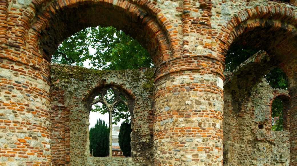 St Botolph\'s Church featuring a church or cathedral, building ruins and heritage architecture