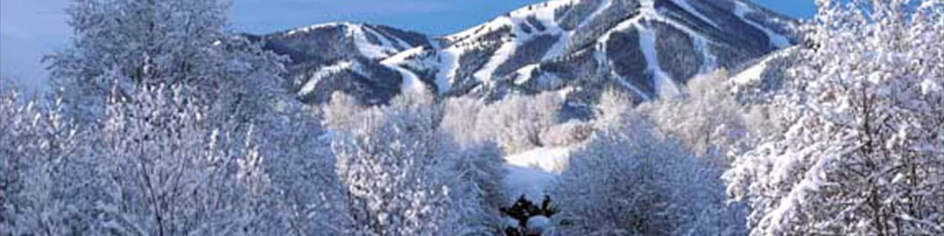 Sun Valley welches beinhaltet Schnee und Berge