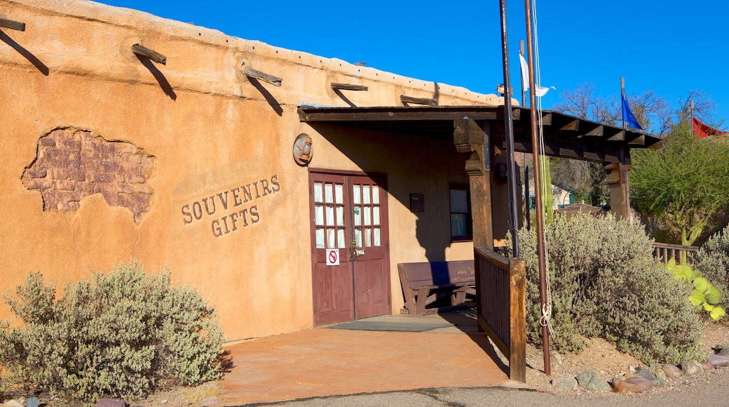 Old Tucson Studios featuring signage and heritage elements