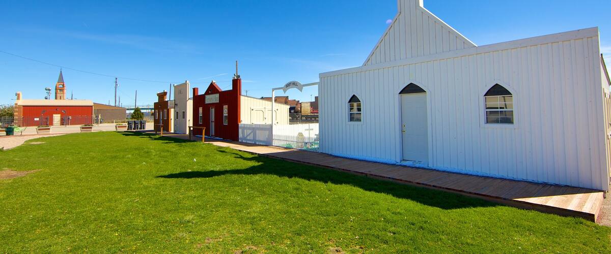 Cheyenne showing a cemetery