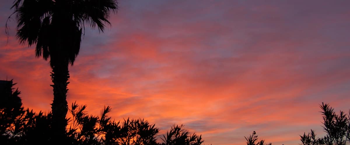 Bullhead City mettant en vedette coucher de soleil