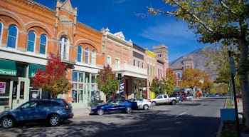 Provo showing street scenes, heritage elements and a small town or village