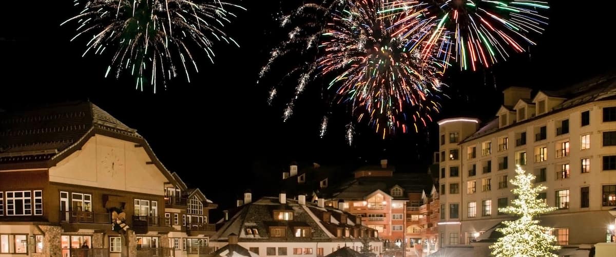 Vail, Beaver Creek das einen bei Nacht, Festival und Stadt