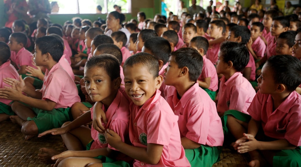 Upolu as well as a large group of people