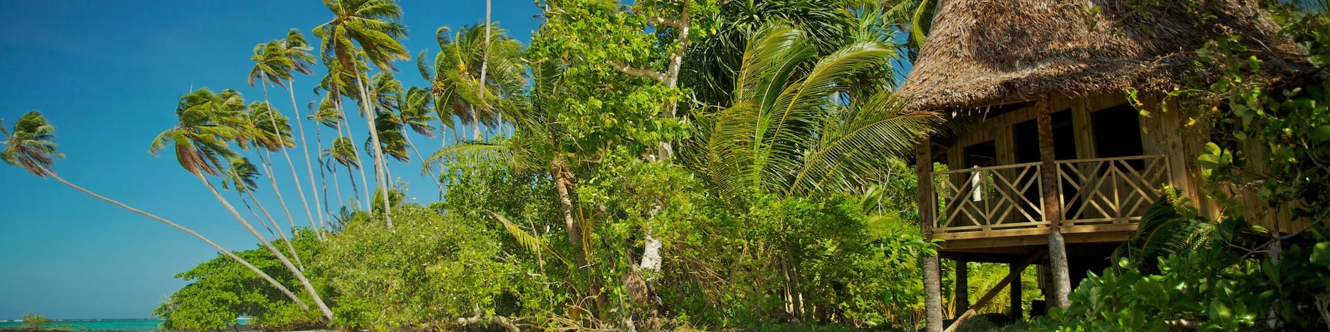 Upolu welches beinhaltet Strand und tropische Szenerien
