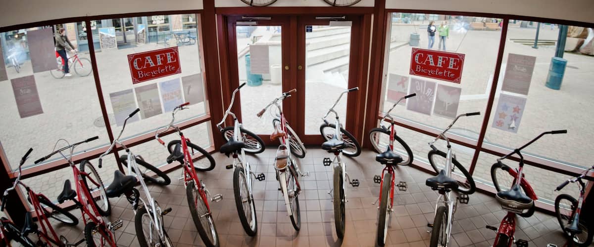 Fort Collins featuring interior views and cycling