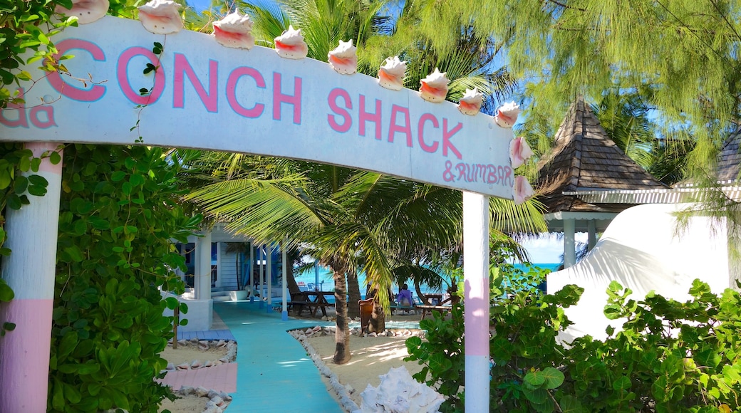 Conch Bar featuring a bar, tropical scenes and signage