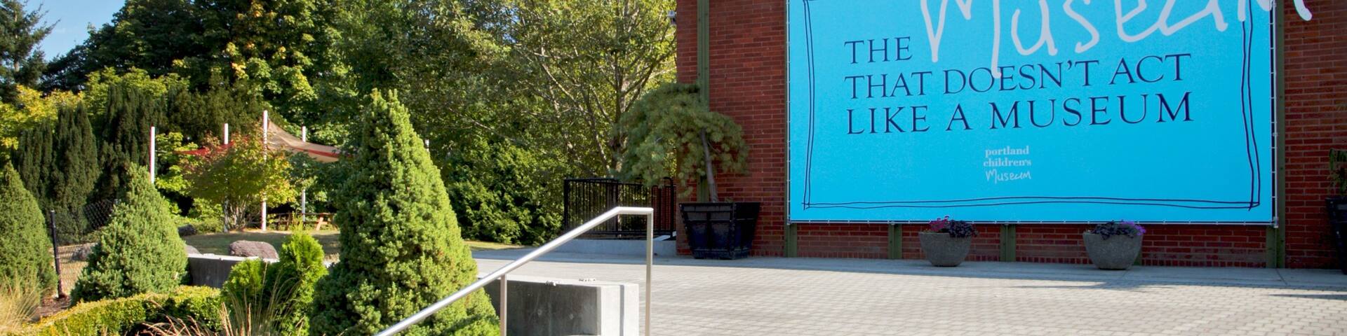 Portland Children\'s Museum showing signage