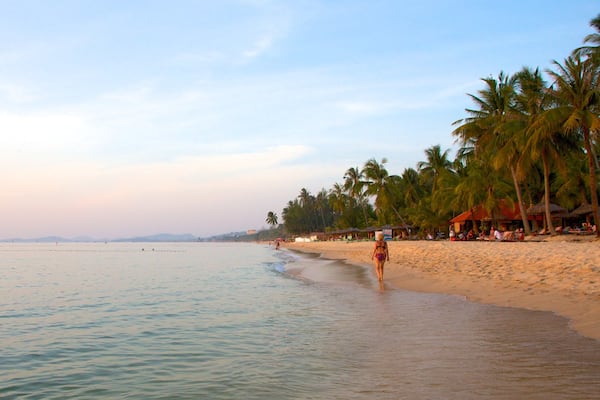 Strand von Phu Quoc das einen Landschaften, Strand und tropische Szenerien