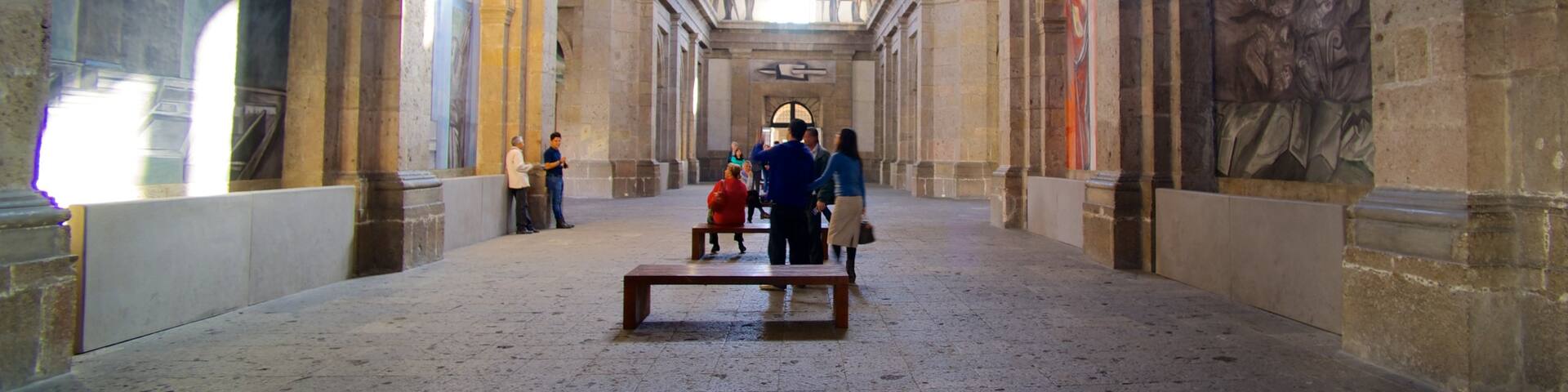 Hospicio Cabanas which includes interior views, art and heritage architecture