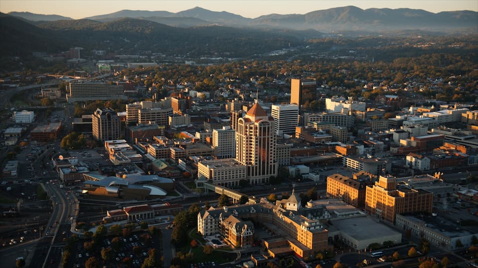 Roanoke featuring a city