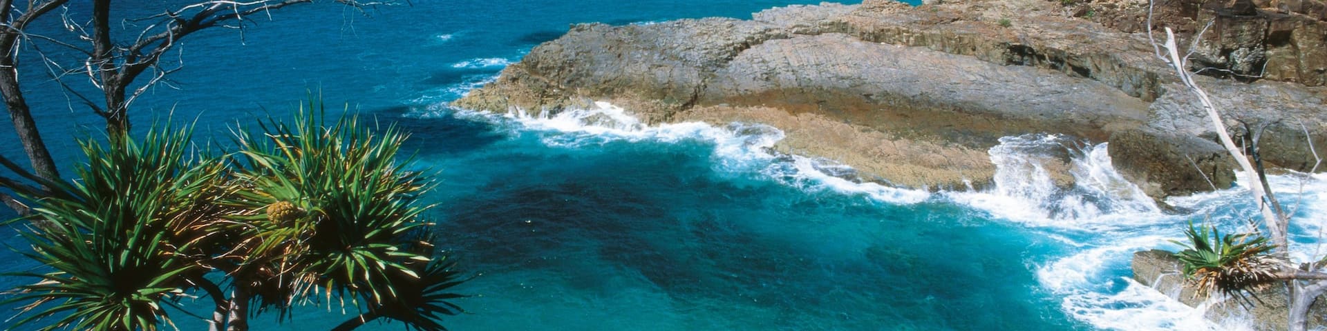 ヌーサ国立公園 表示 自然の風景, 常夏の風景 と 岩の多い海岸線