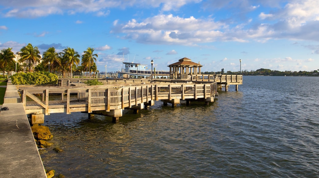 Palm Beach Maritime Museum showing general coastal views, a marina and views