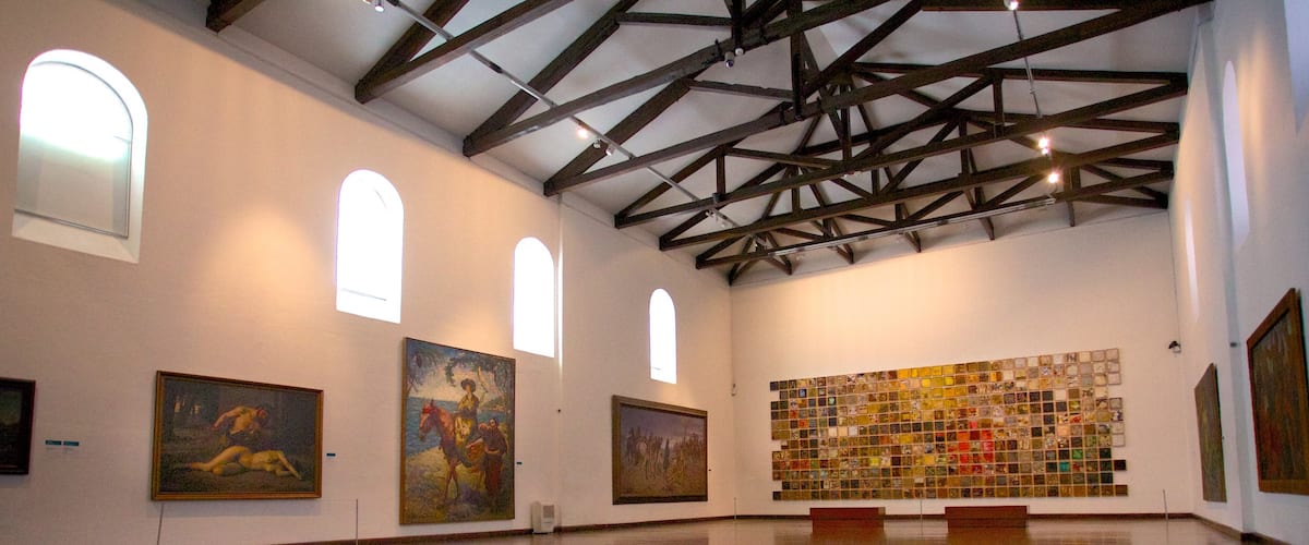 Bogota which includes interior views and art