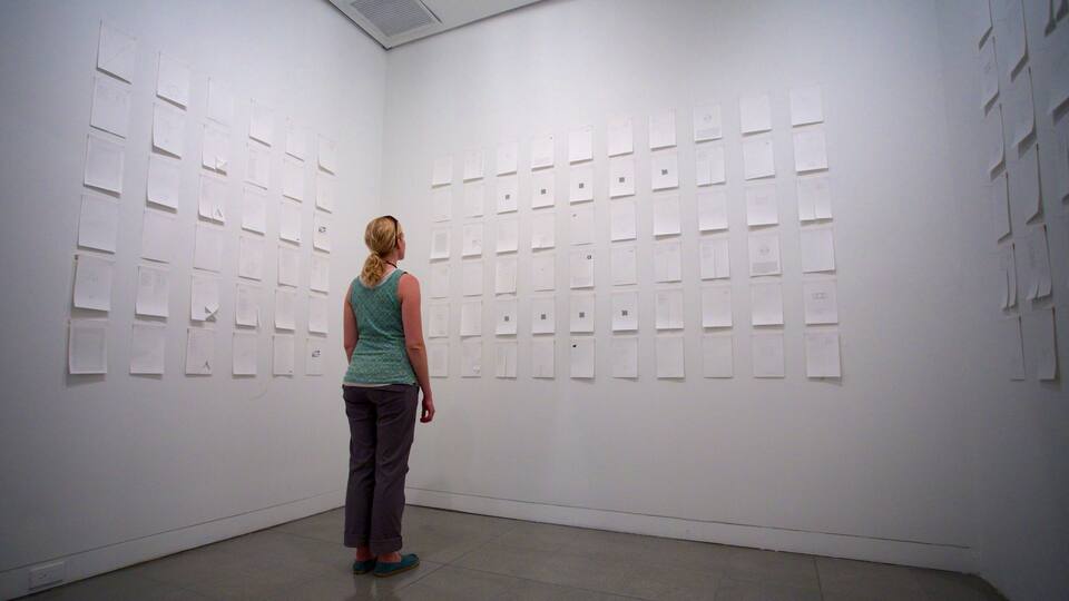 Antioquia Museum showing art and interior views as well as an individual female