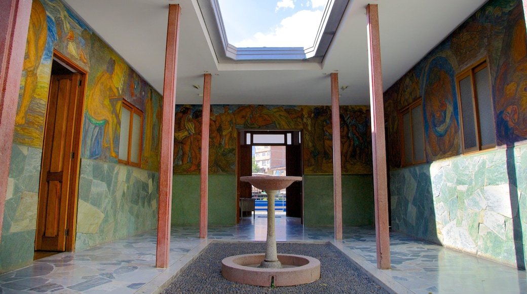 Pedro Nel Gomez Museum and House showing art and interior views