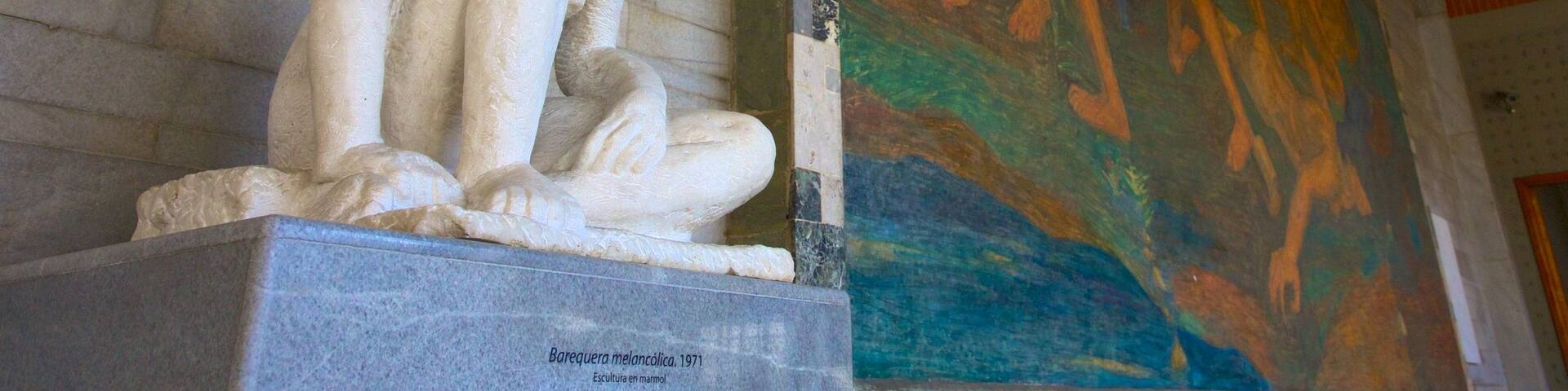 Maison-musée Pedro Nel Gomez qui includes vues intérieures, statue ou sculpture et art