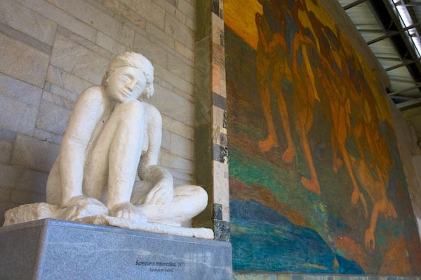 Pedro Nel Gomez Museum and House which includes a statue or sculpture, interior views and art