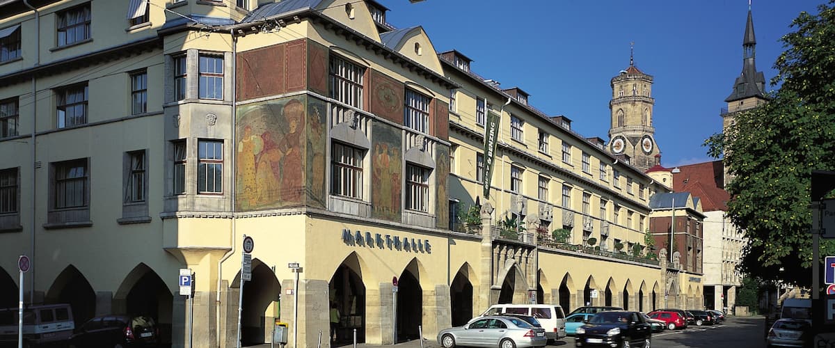Markthalle welches beinhaltet Stadt, Märkte und Straßenszenen