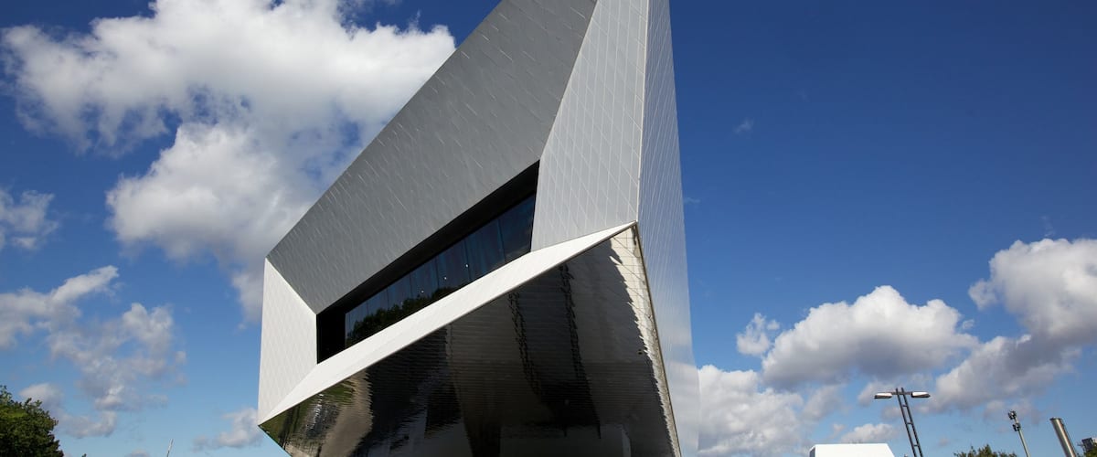 Porsche-Museum das einen moderne Architektur