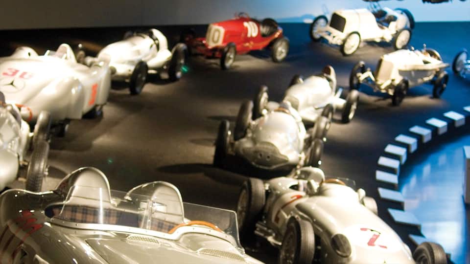 Mercedes Benz Museum which includes interior views