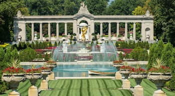 Wilmington showing a castle, a fountain and a park