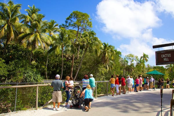 Naples Zoo at Caribbean Gardens og byder på udsigt, skiltning og dyr fra zoologisk have