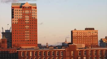 Manchester showing a city and a skyscraper