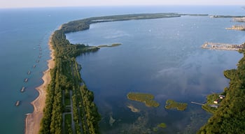 Erie showing a lake or waterhole, landscape views and general coastal views