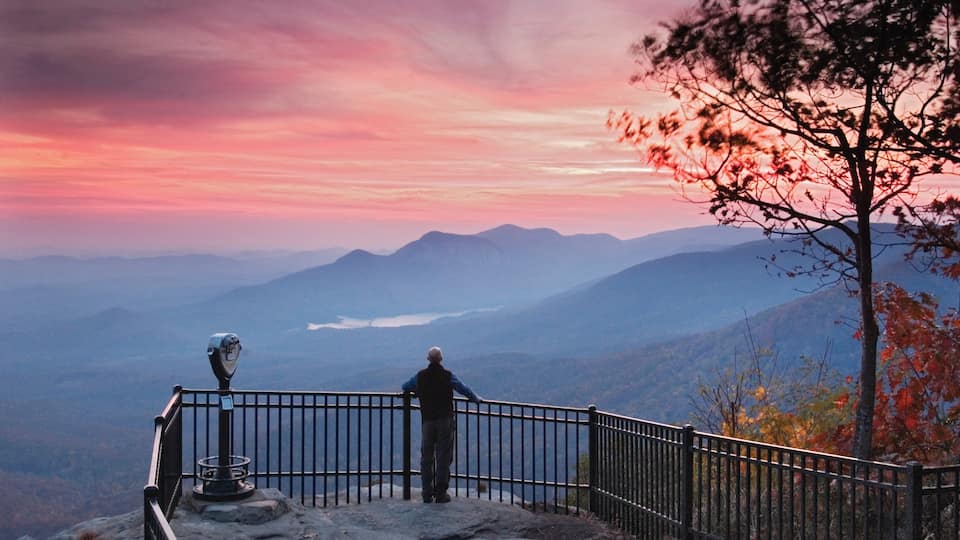 Greenville - Spartanburg featuring mountains, views and a sunset