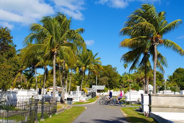 Cementerio de Cayo Hueso ofreciendo ciclismo, un cementerio y un monumento