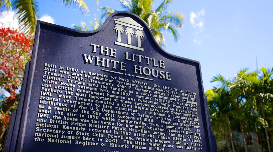 Harry S. Truman Little White House featuring signage