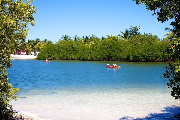 Curry Hammock State Park featuring kayaking or canoeing and a beach