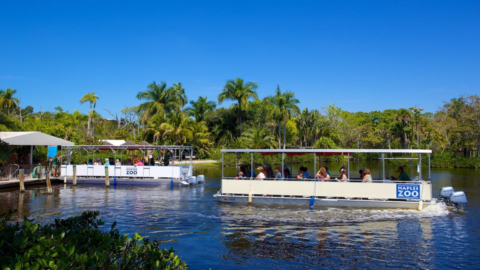 Naples Zoo at Caribbean Gardens which includes boating and zoo animals