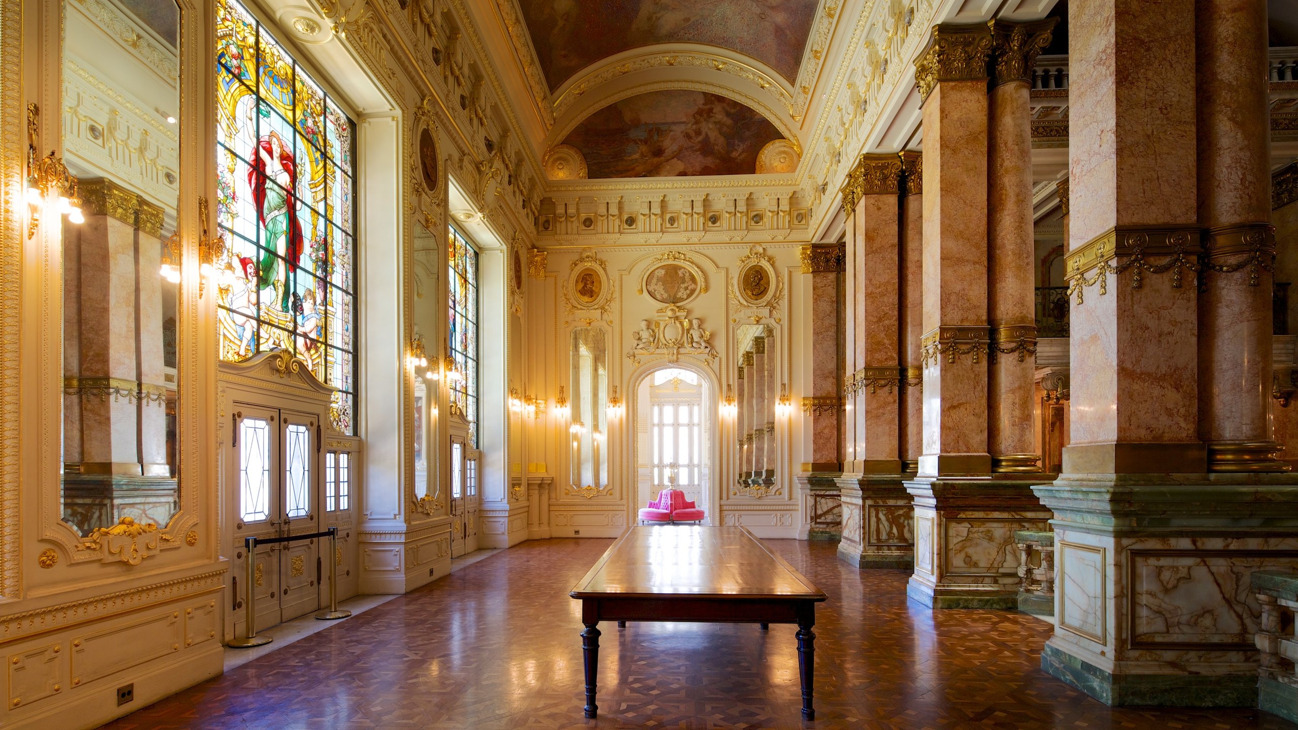 Municipal Theater showing interior views